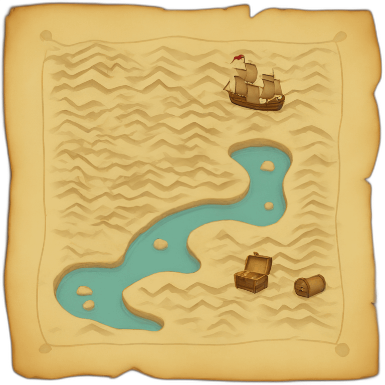 treasure map emoji