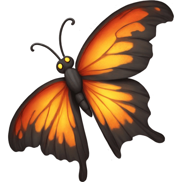 Fire butterfly emoji