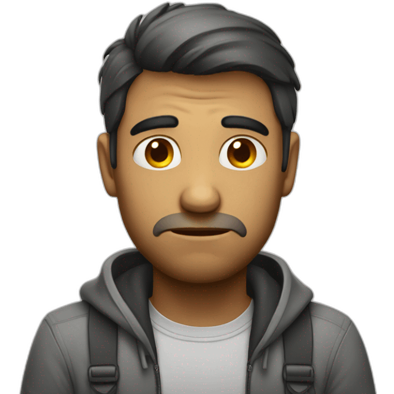 depressed ios developer emoji