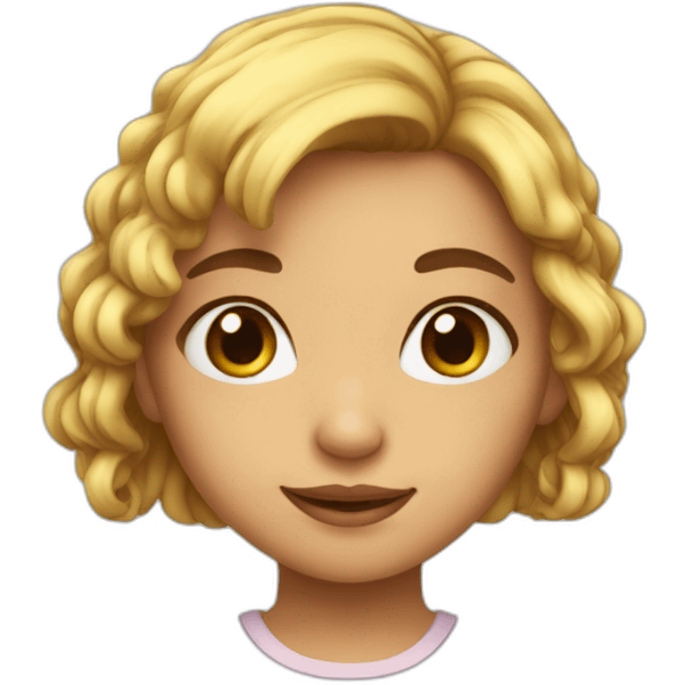 A cute girl emoji