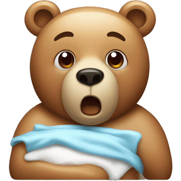 Bear with fever  emoji