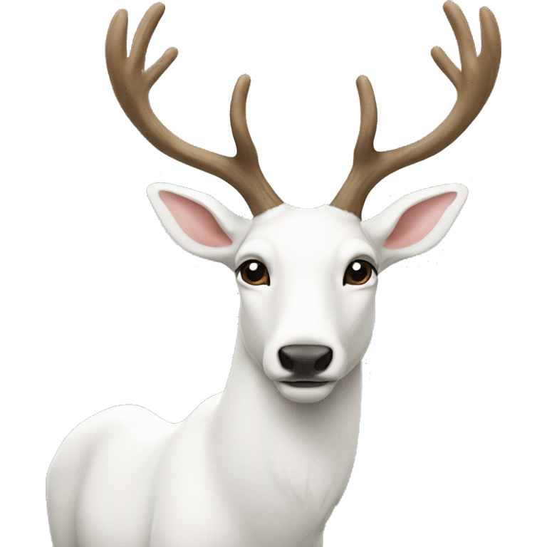 White rendeer emoji