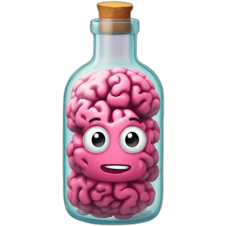 Brain in a bottle emoji