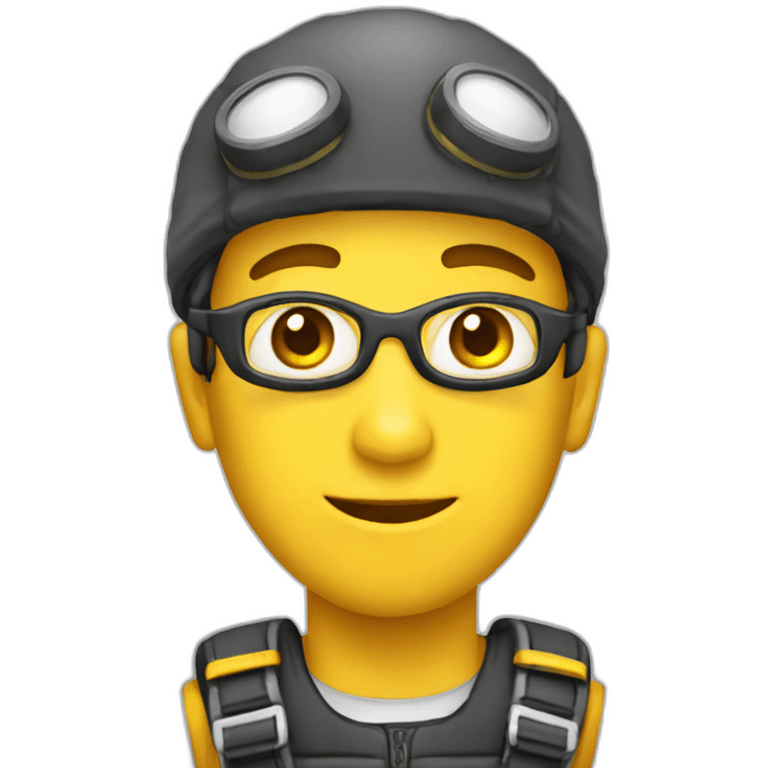 developer parachutist emoji