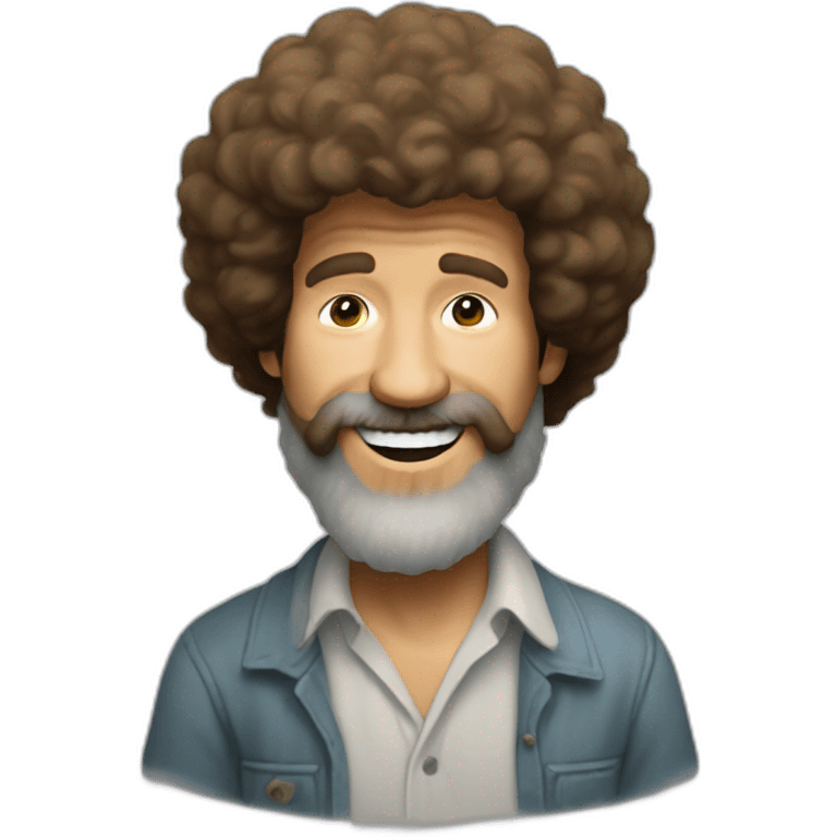 bob ross painting emoji