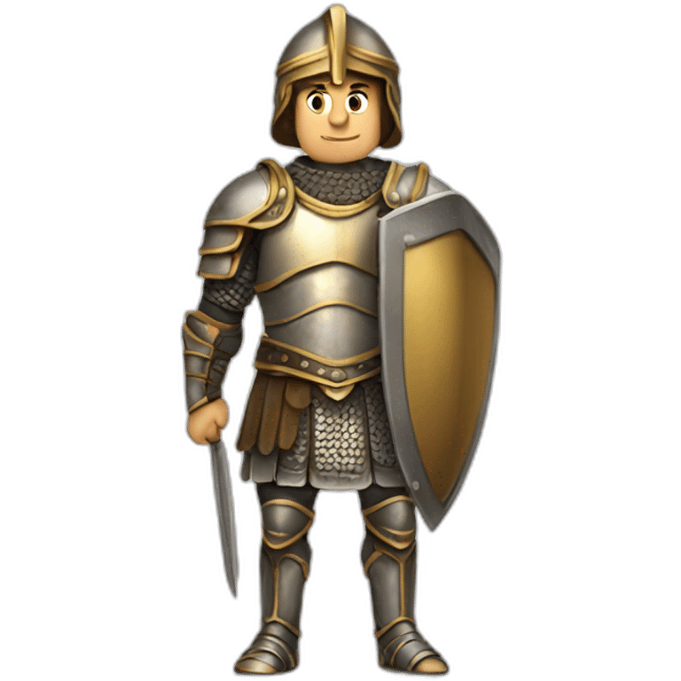 greek man in armour emoji