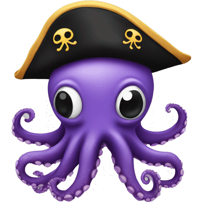 octopus with pirate hat emoji