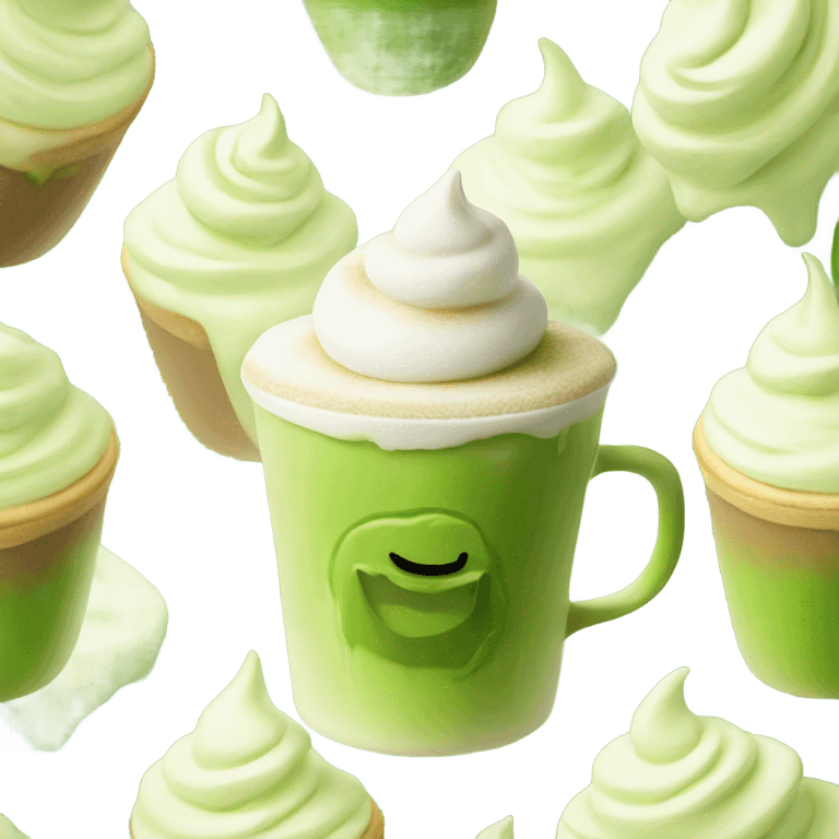 Matcha latte  emoji