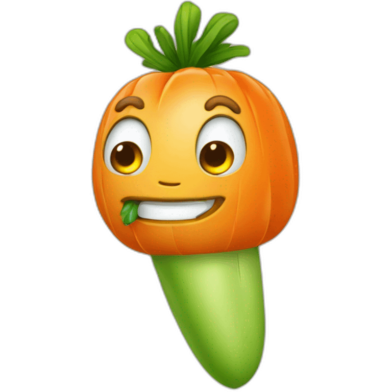 rabiit eatting carrot emoji