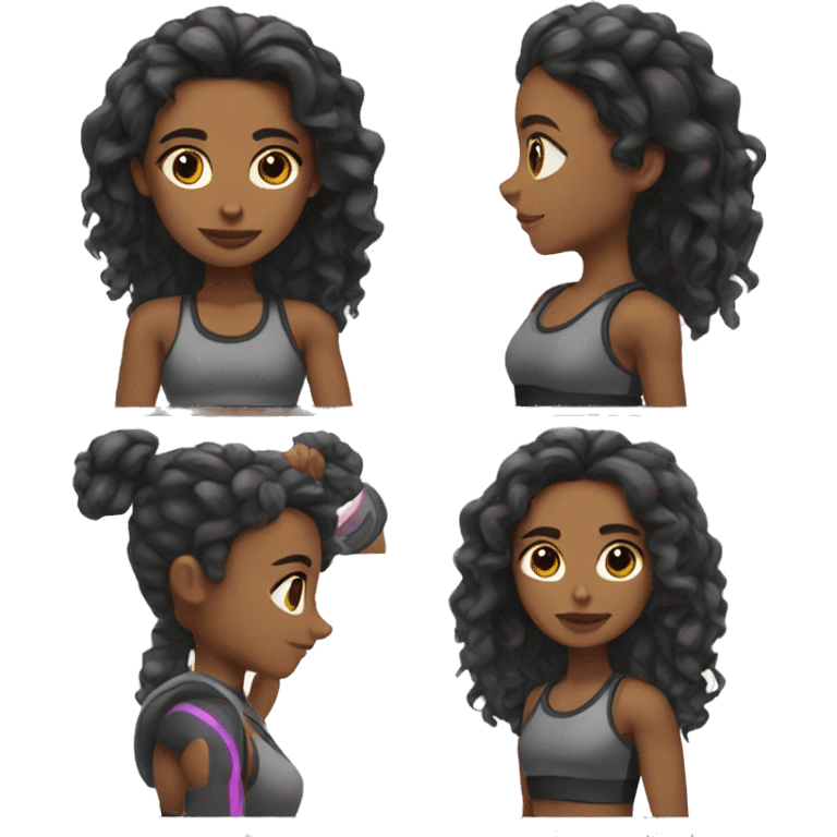 aesthetic gym girl  emoji