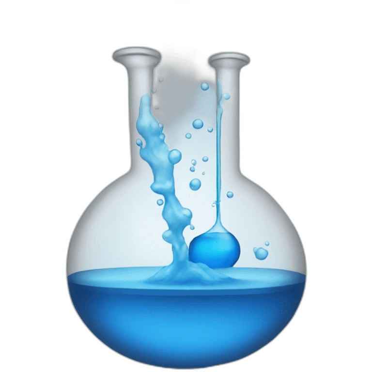 blue chemical emoji