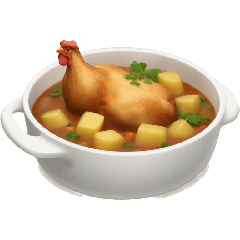 chicken chunk stew with potatoes emoji