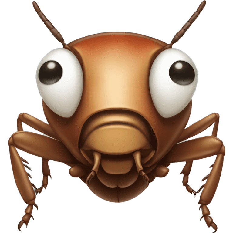 Cockroach with big lips emoji