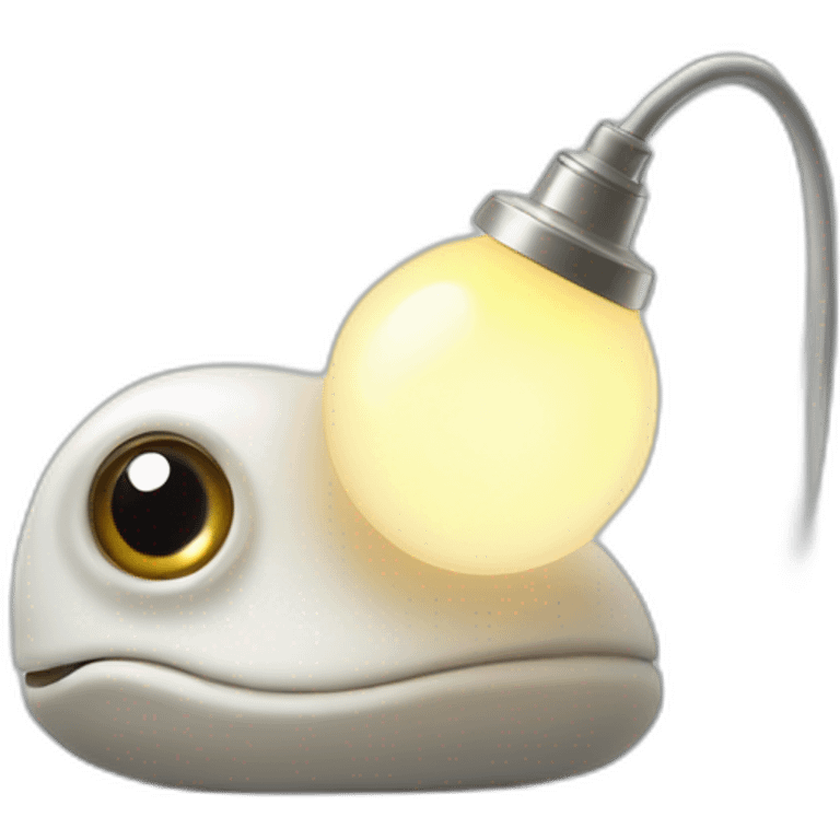 white bodied slug lamp with big round eyes above body on eye stocks emoji