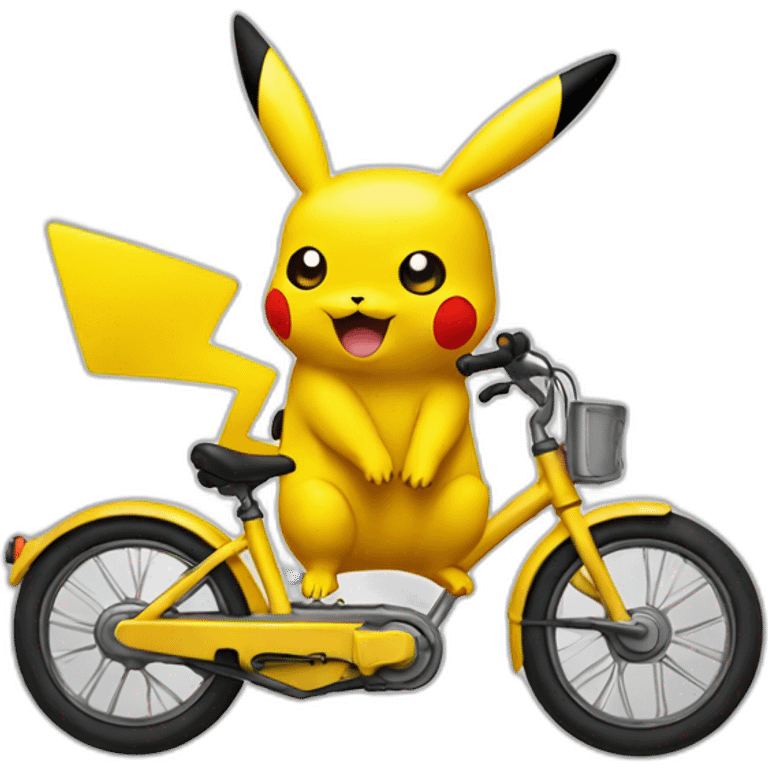 Pikachu bike emoji