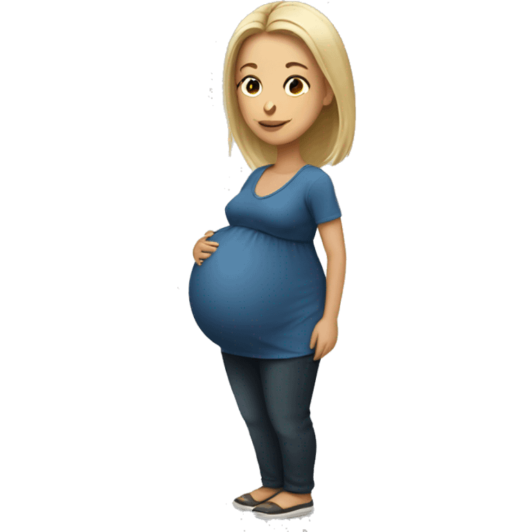 White pregnant woman  emoji