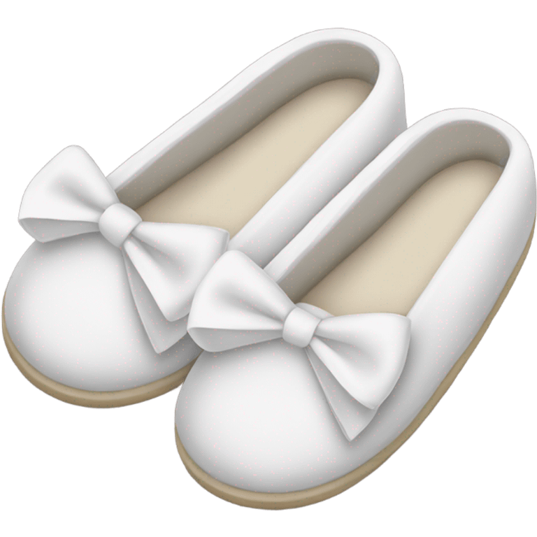 slippers with white bows emoji