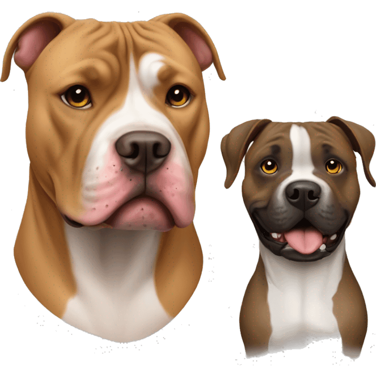 pitbull and mastiff american pit emoji