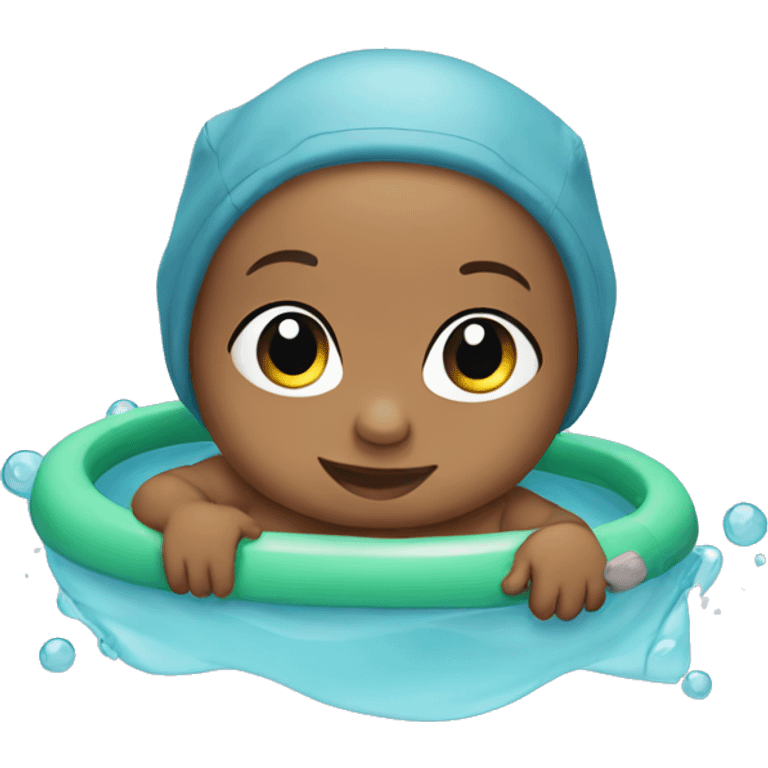 Baby swimming emoji