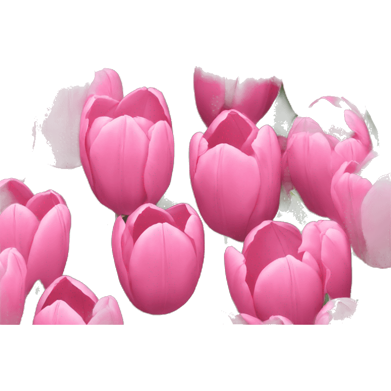 Pink tulips  emoji