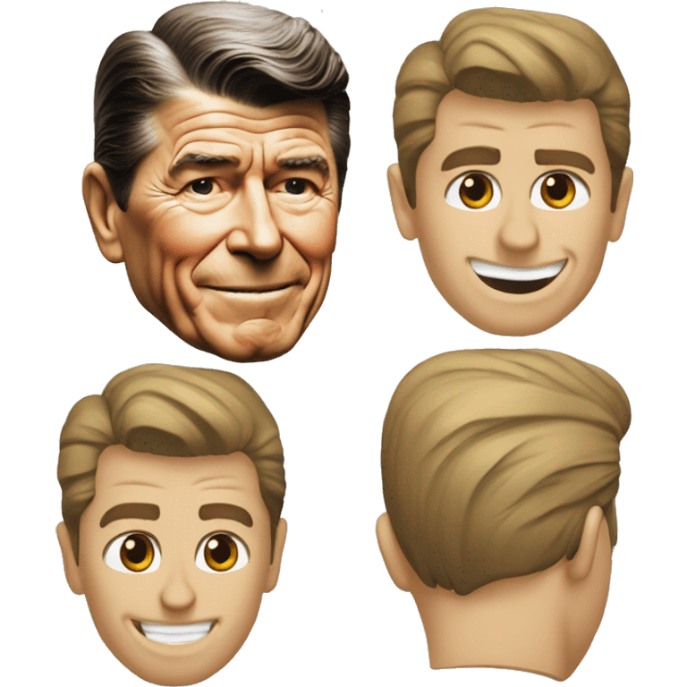 ronald reagan head emoji