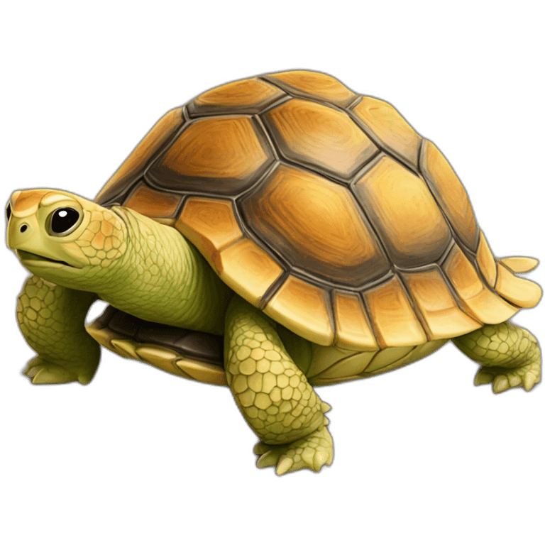 Tortue sur golu emoji