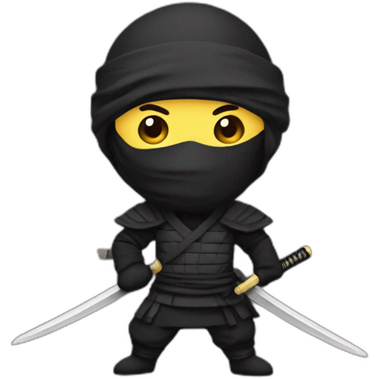 Ninja avec un katanas emoji