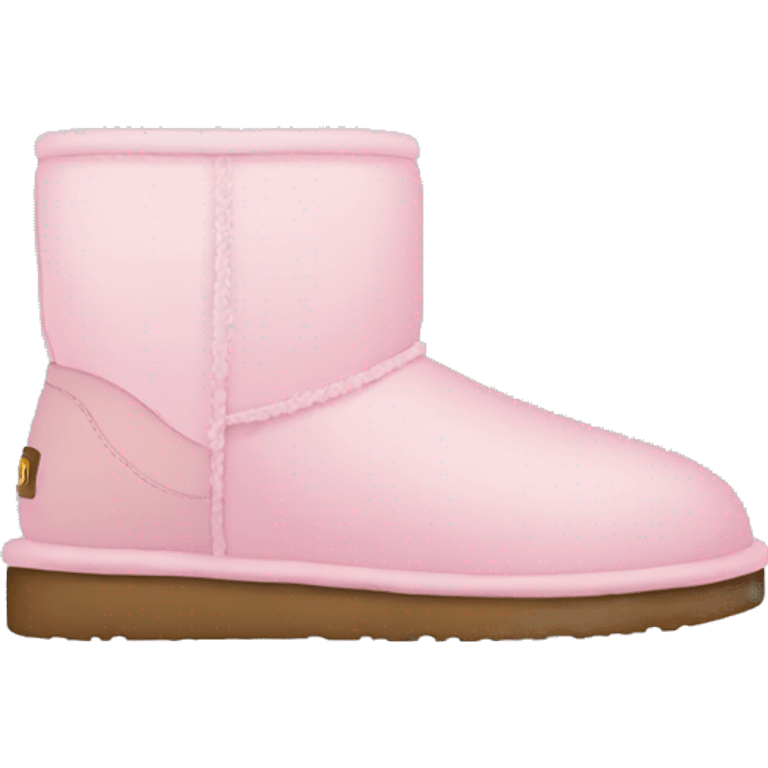 Botas uggs con rosa pastel emoji