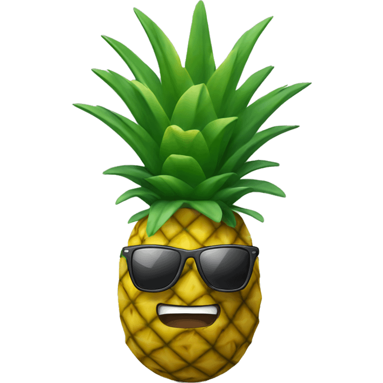 pineapple with sunglasses  emoji