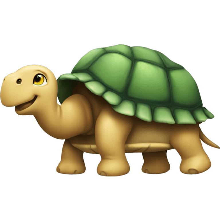 A turtle with four elephant on its back emoji