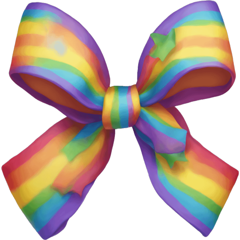 Rainbow bow emoji