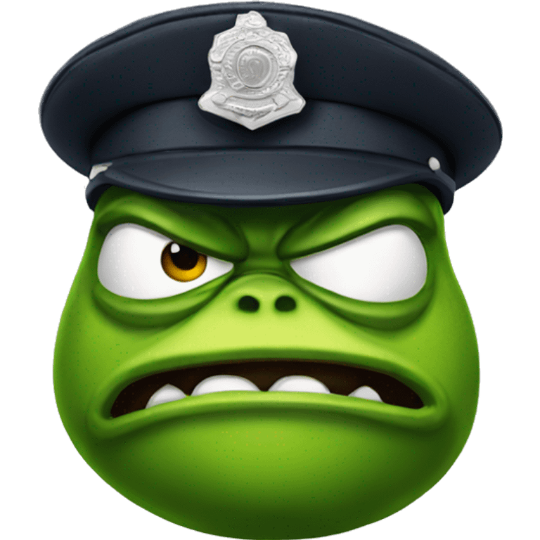 pepe policeman angry emoji