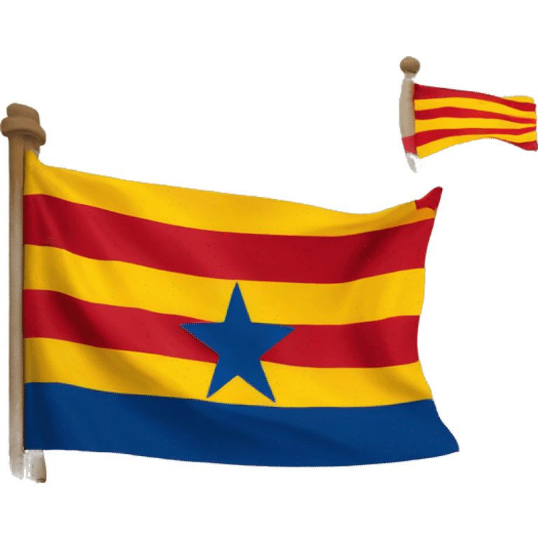 An accurate flag of an independent catalonia emoji