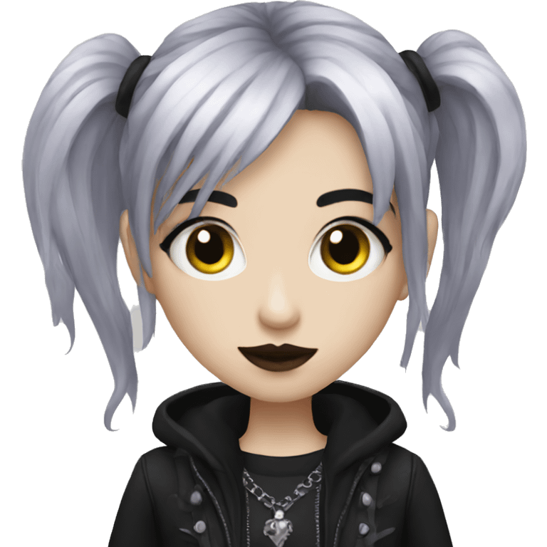 Goth girl emoji