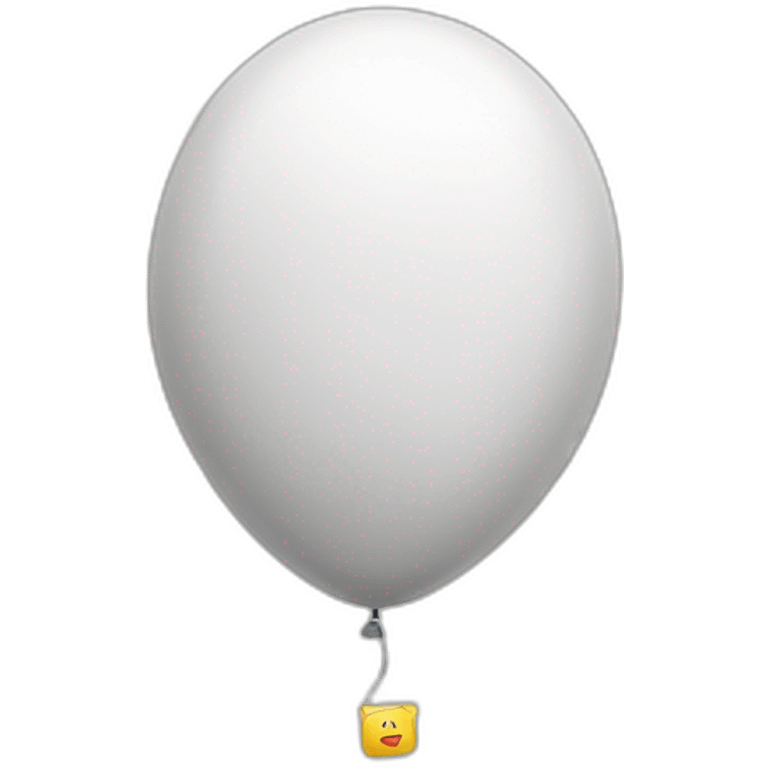 balloon with print text emoji