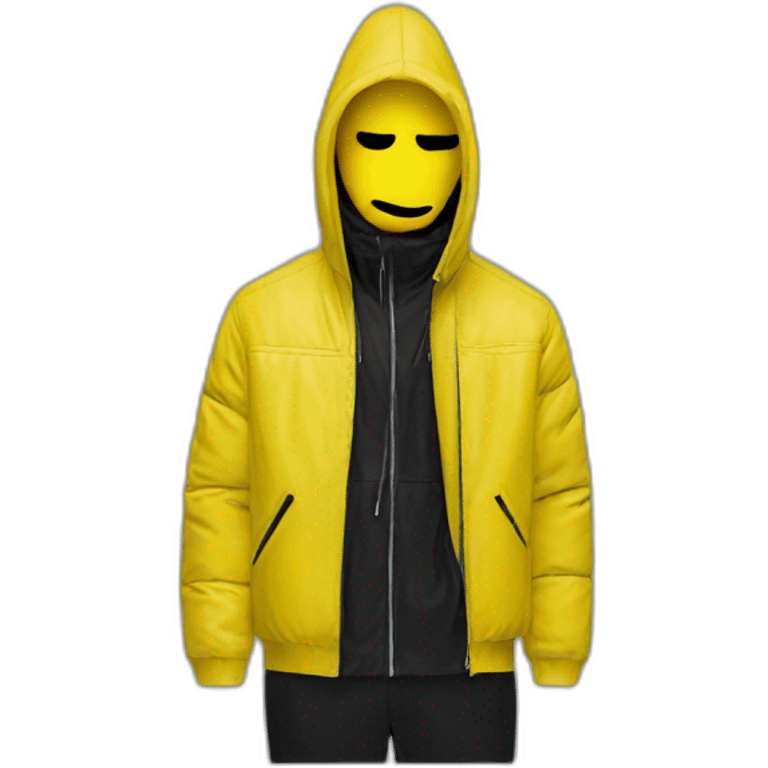 yellow man in Balenciaga emoji