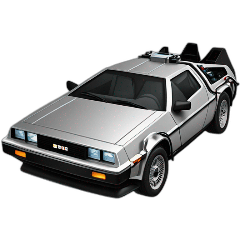 delorean back to the future emoji