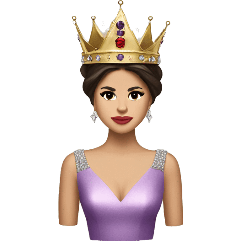 selena gomez with crown emoji