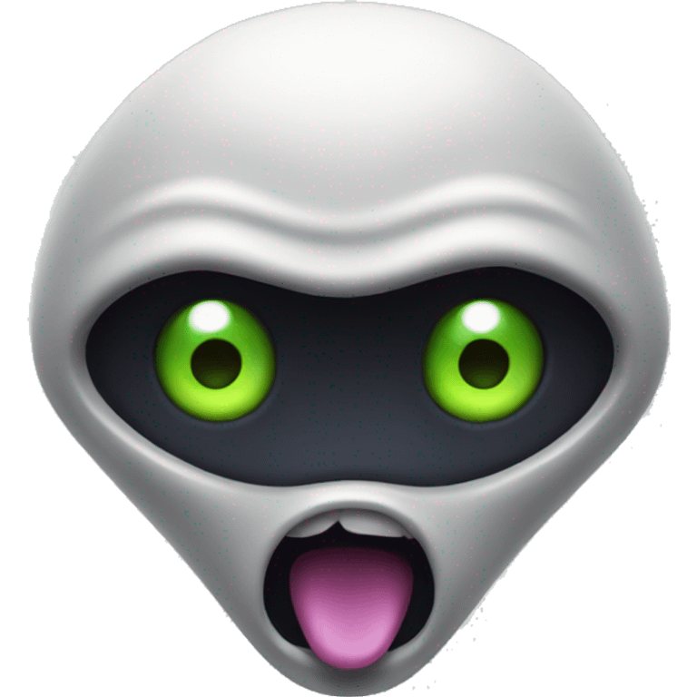 Surprised alien emoji