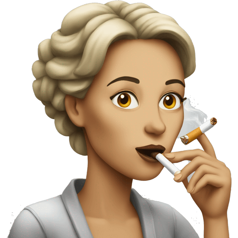 woman smoking cigarette emoji