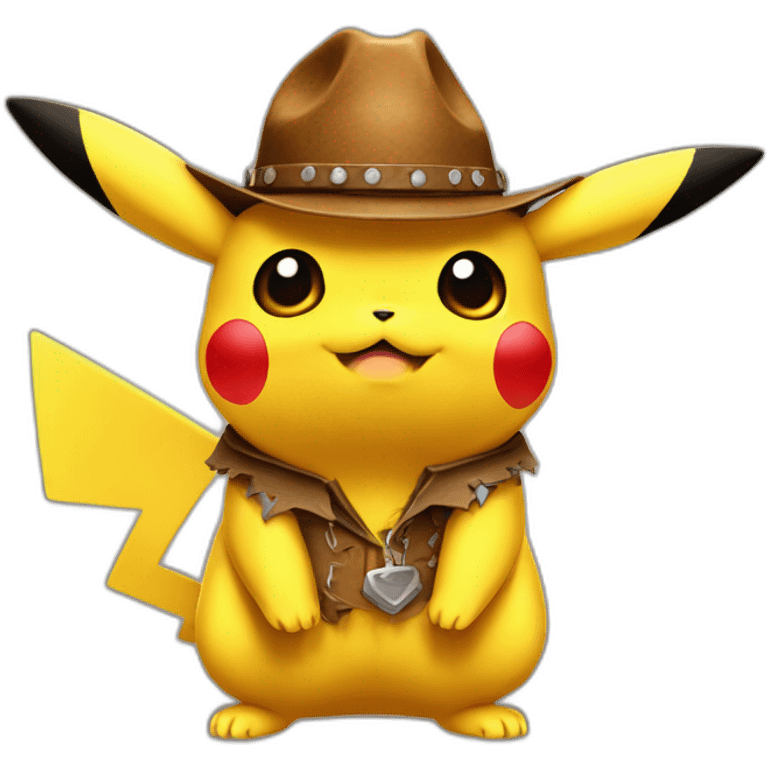 pikachu with cowboy hat  emoji