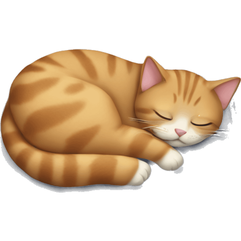 cut cat sleeping on a soft blanket emoji