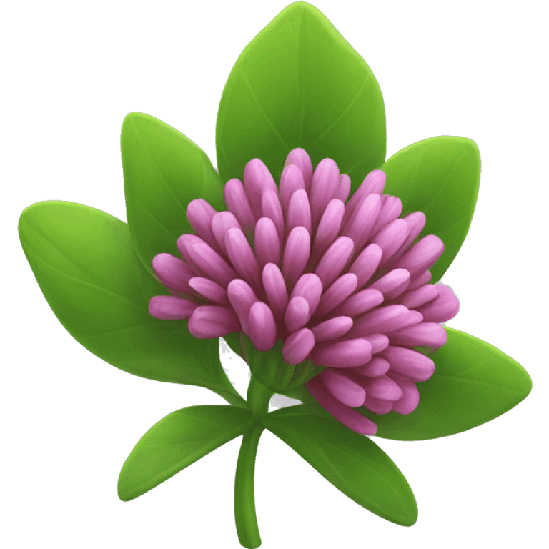 make a red clover emoji