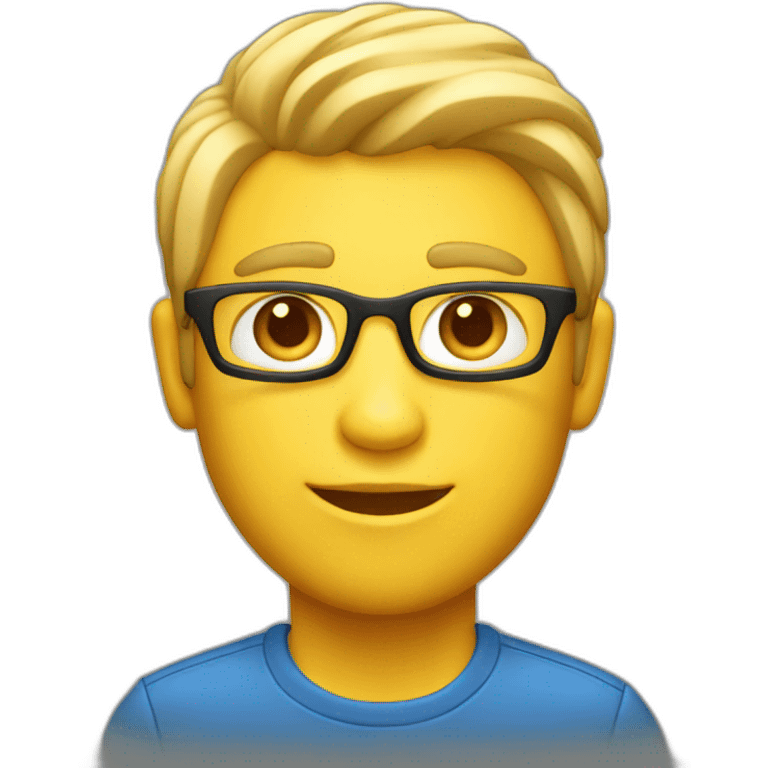 A masculine blond UI Designer emoji