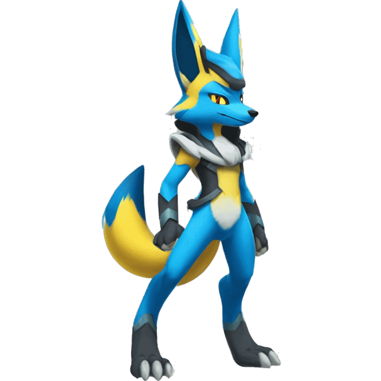 Lucario-Zeraora-Renamon full body emoji