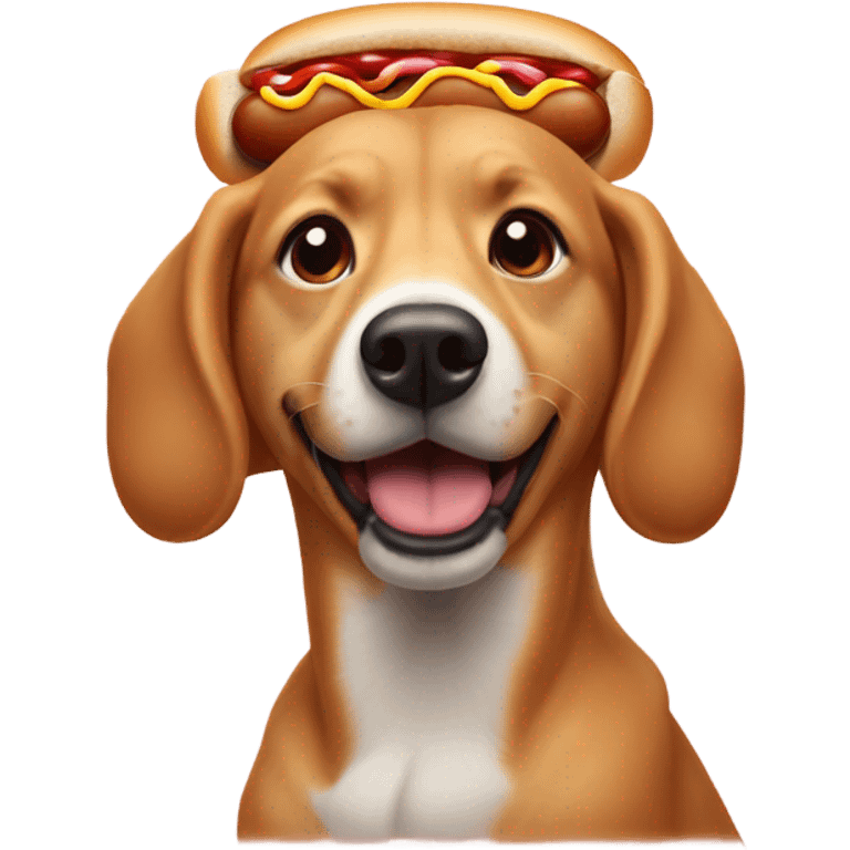 Rizzler hot dog holding dog emoji