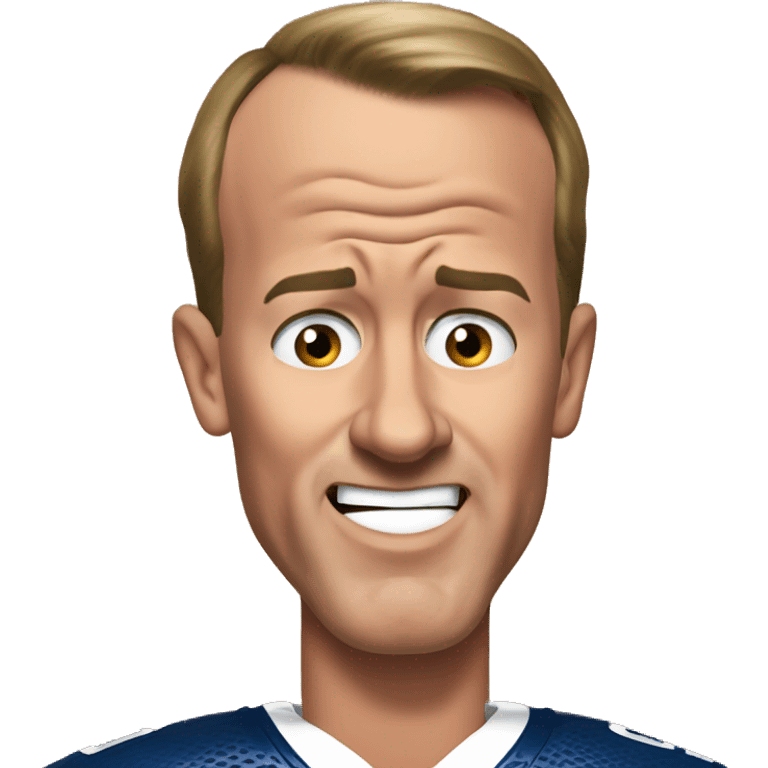 Peyton Manning shocked face  emoji