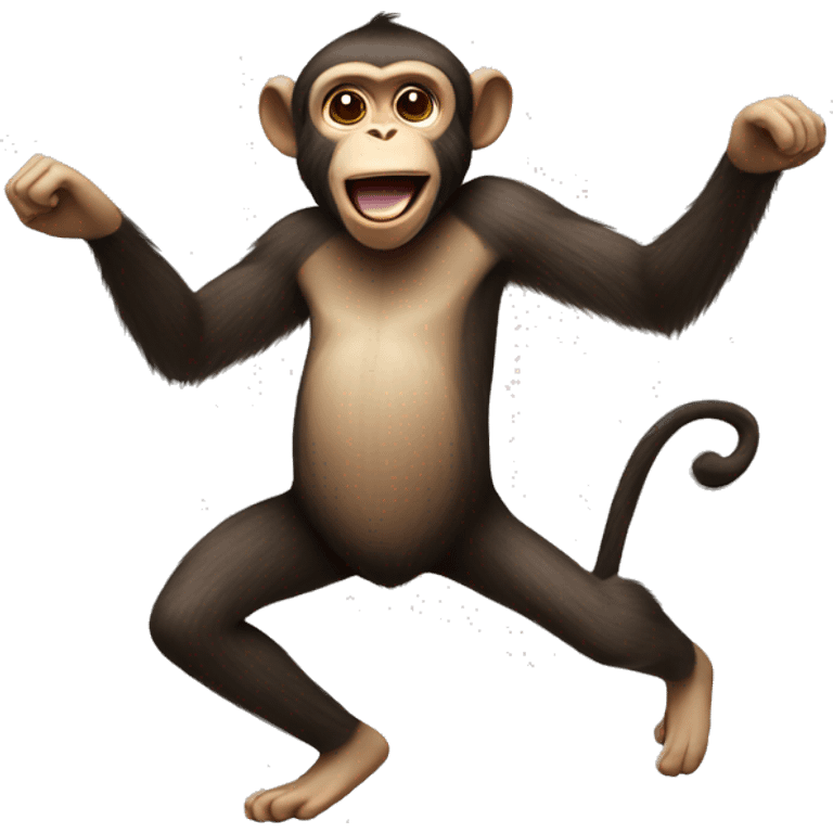 A monkey dancing emoji