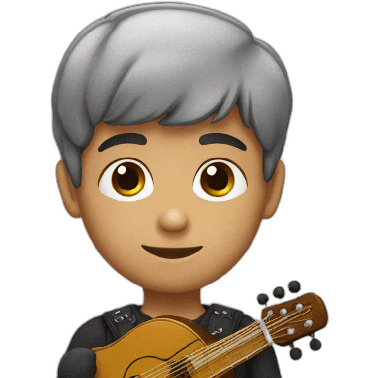 boy with bandura emoji