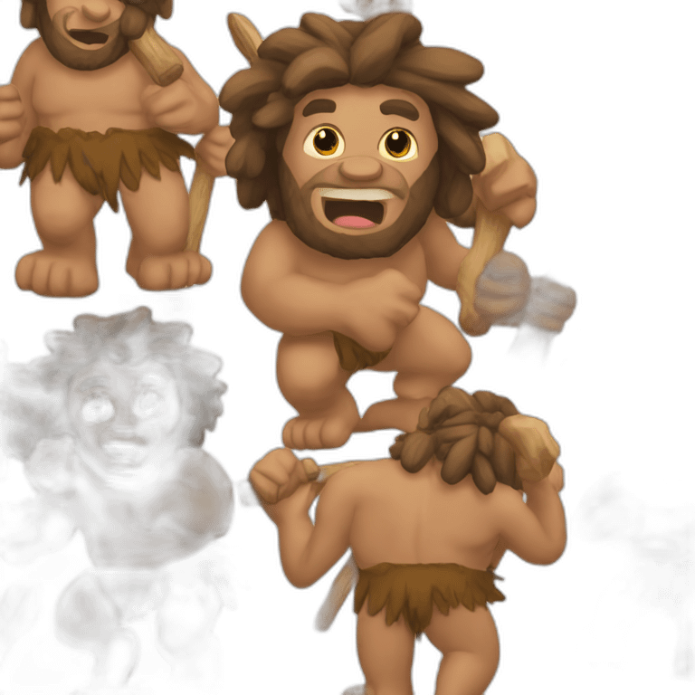 caveman club emoji